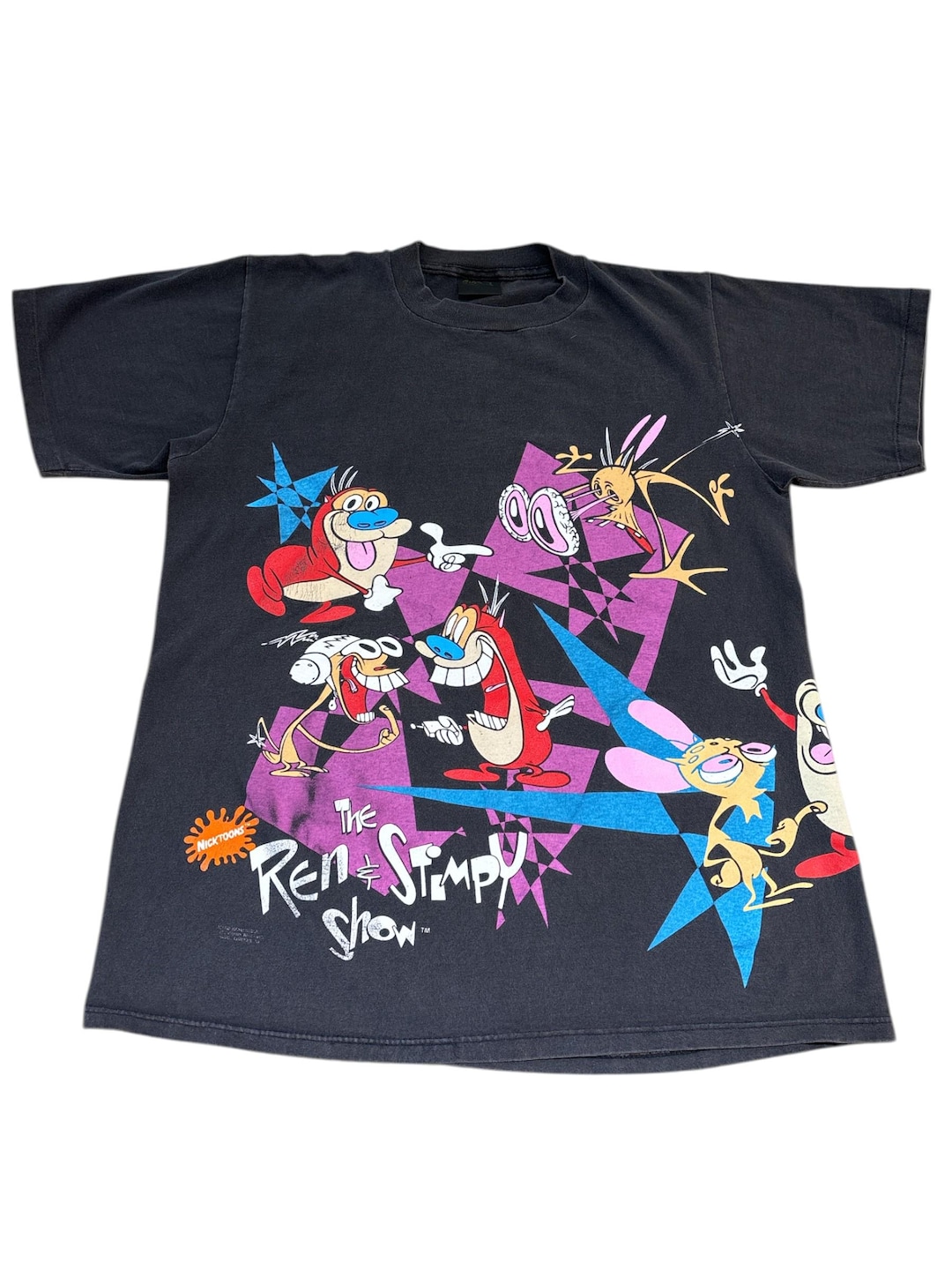 Vintage 1992 Nickelodeon the Ren & Stimpy Show T-shirt Size L - Etsy