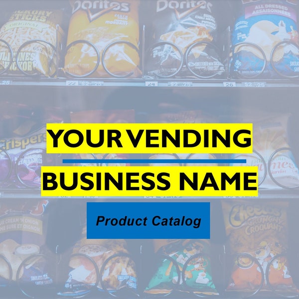 Customizable Vending Machine Product Catalog