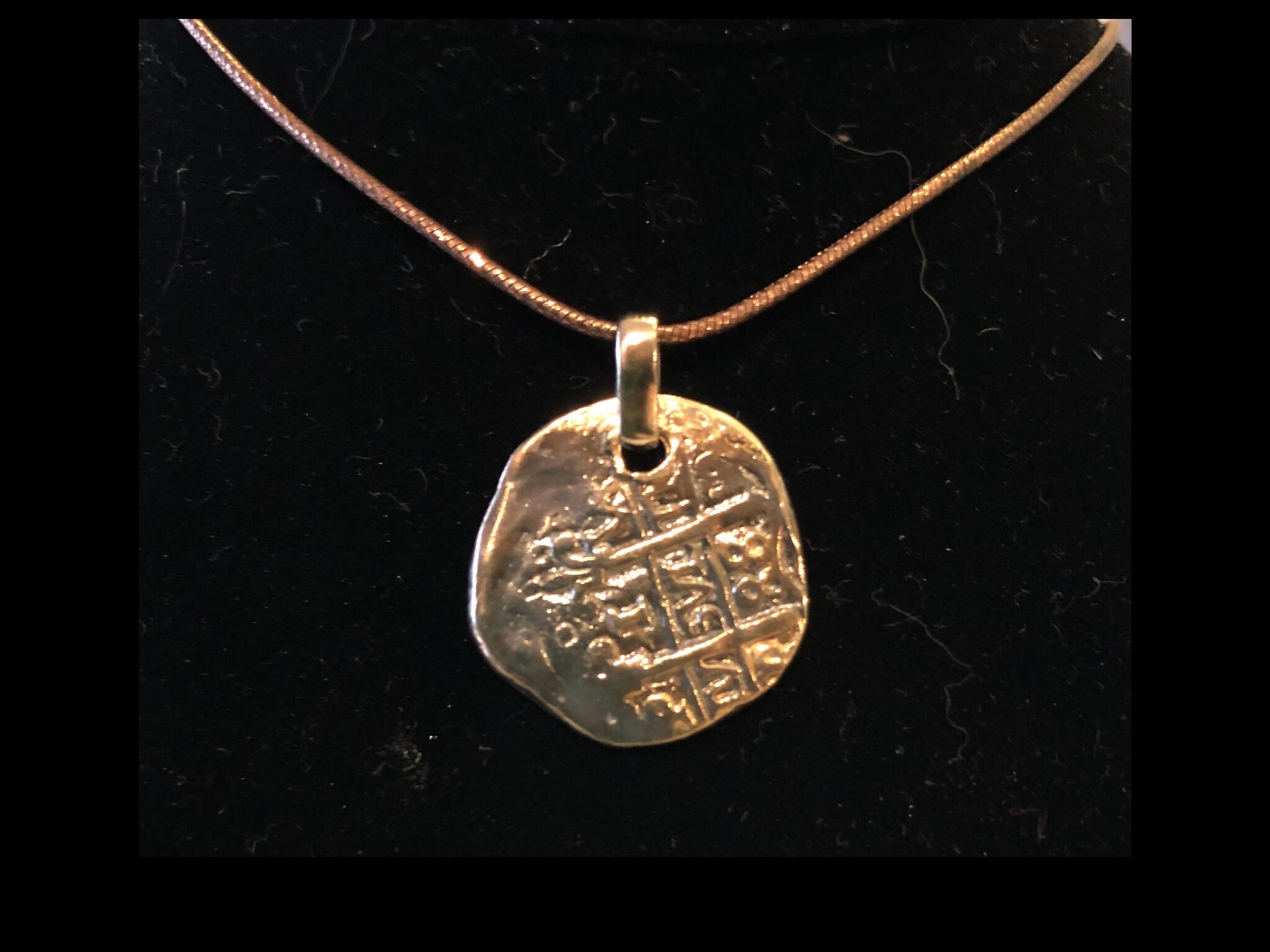 Silver Coin Authentic Pirate Coin Necklace Sunken Treasure Coin