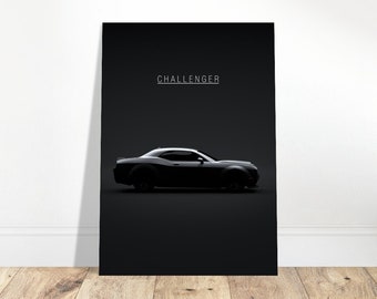 Art Poster Challenger Car