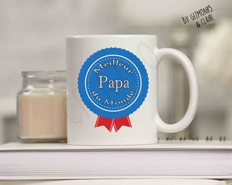 Tasse „Bester Papa-Abzeichen“