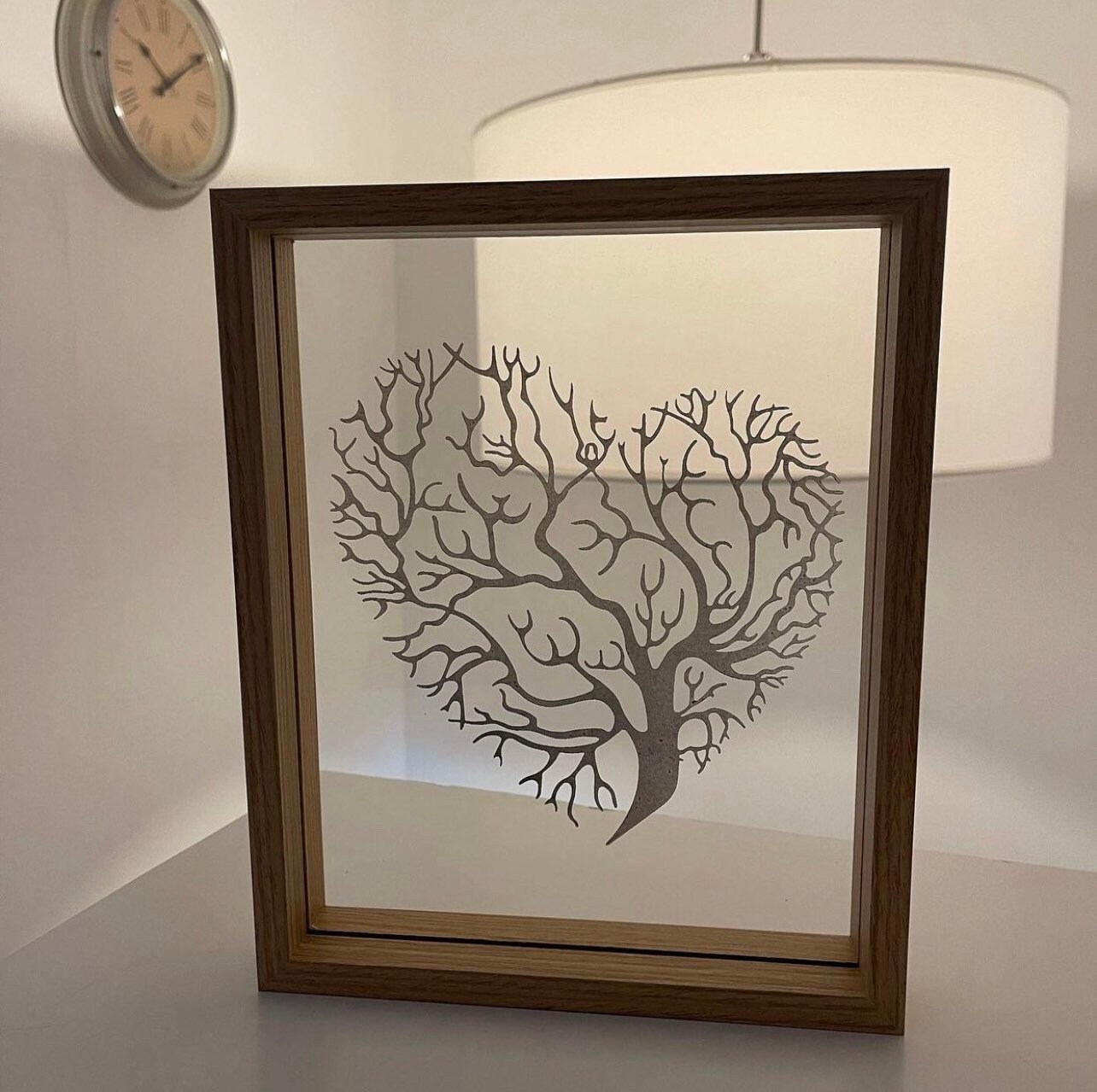 Cadre Gravure sur Verre