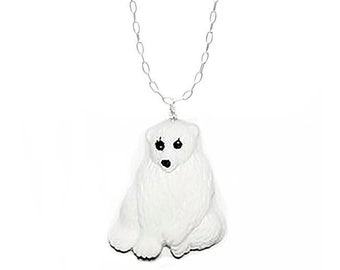 Polar Bear and Seal Resin Pendant with Sterling Silver Chain