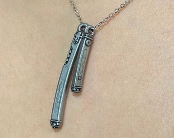 Handgemaakte Ahsoka laserzwaard hanger vrouwen mannen bedelketting, geek sieraden, gamer cadeau, nerd cadeau
