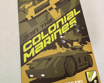 Póster de reclutamiento del Cuerpo de Marines colonial de la USCM