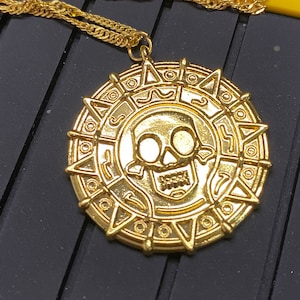 Pirate Spanisch Achter Medaillon Aztec Gold Style Anhänger