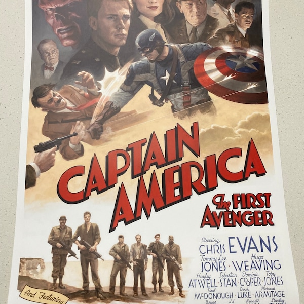 Captain America The First Avenger Howling Commandos Poster Print