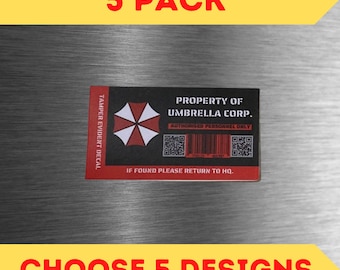 Skynet Property Labels Cyberdyne Systems Skynet Property Stickers - 10 Pack Asset Labels In 3 Sizes By Dead Head Props Model 101 - Foto 10