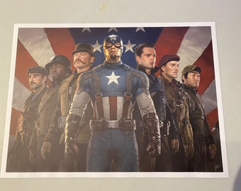 Captain America The First Avenger Howling Commandos Poster Print