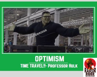 Movie Inspired Motivational Poster Avengers Hulk "Optimism"