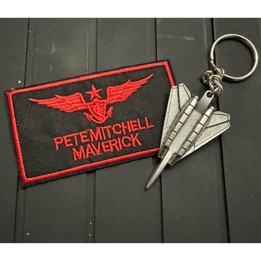 F-14 Tomcat Keyring Keychain Patch Set Replica Maverick Gift
