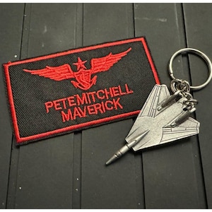 F-14 Tomcat keyring Keychain Patch set Replica Maverick gift present fan