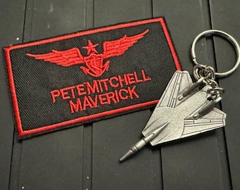 F-14 Tomcat keyring Keychain Patch set Replica Maverick gift present fan