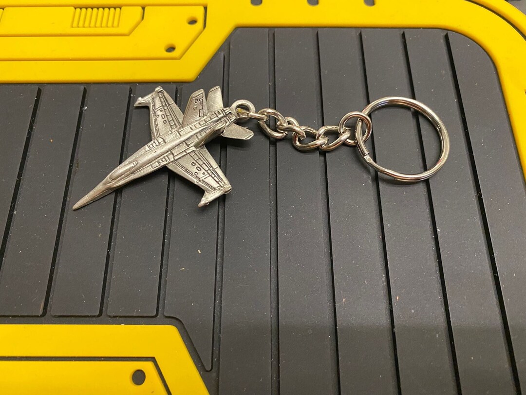 Keyring F-18 Hornet Airplane Keychain Replica Maverick Gift Present - Etsy