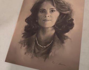 Peggy Carter sketch portrait print poster