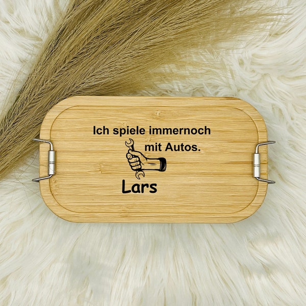 Brotdose KFZ Mechaniker, Lunchbox Mechaniker, Brotdose, Geschenk Handwerker, Personalisierte Brotdose, KFZ Geschenk, Geschenk Schrauber