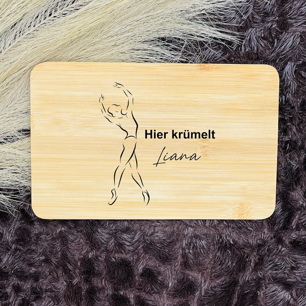 Ballerina Geschenk, Ballett - personalisierte Frühstücksbrettchen aus Holz mit Gravur - Geschenke für Ballerinas, Geschenkidee Ballerina