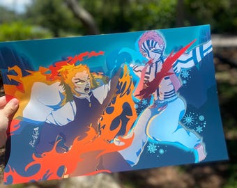 NEW Akaza vs Rengoku Poster!  | Anime Style Wall Art Print