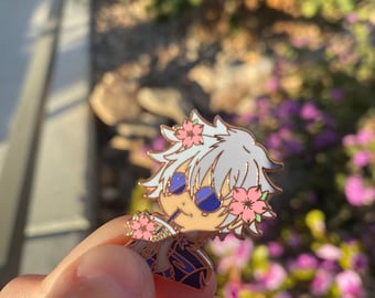 Gojo Boba Emaille Pin: Jujutsu Kaisen Anime Abzeichen