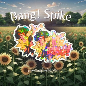 NEW Bang! Spike Cowboy Bebop | Vinyl Waterproof Sticker for Scrapbooking, Laptop, Hydroflask, and more!