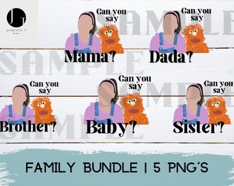 Ms. Rachel 5 PNG Family Bundle, Songs for Littles Bundle PNG, Matching Family Png, Ms. Rachel Sublimation, Trendy Png Designs, Toddler Pngs
