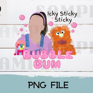 Ms. Rachel Bubble Gum PNG, Songs for Littles PNG, Digital Download, Ms. Rachel Sublimation, Icky Sticky Bubble Gum Png, Trendy Ms. Rachel