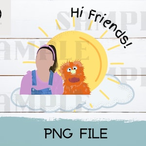 Ms. Rachel Hi Friends PNG, Songs for Littles PNG, Digital Download, Ms. Rachel Sublimation, Cute Toddler Baby Sun Png, Trendy Ms. Rachel Png