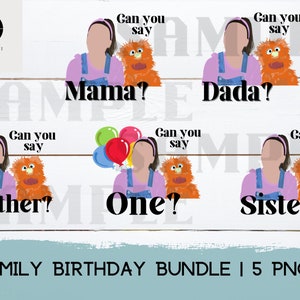 Ms. Rachel 5 PNG Family Bundle, Songs for Littles Bundle PNG, 1st Birthday Png, Ms. Rachel Sublimation, Trendy Png Designs, Toddler Pngs