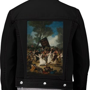 Francisco de Goya "The Burial of The Sardine" Painting Large Iron On Jacket Back Patch Backpatch Print