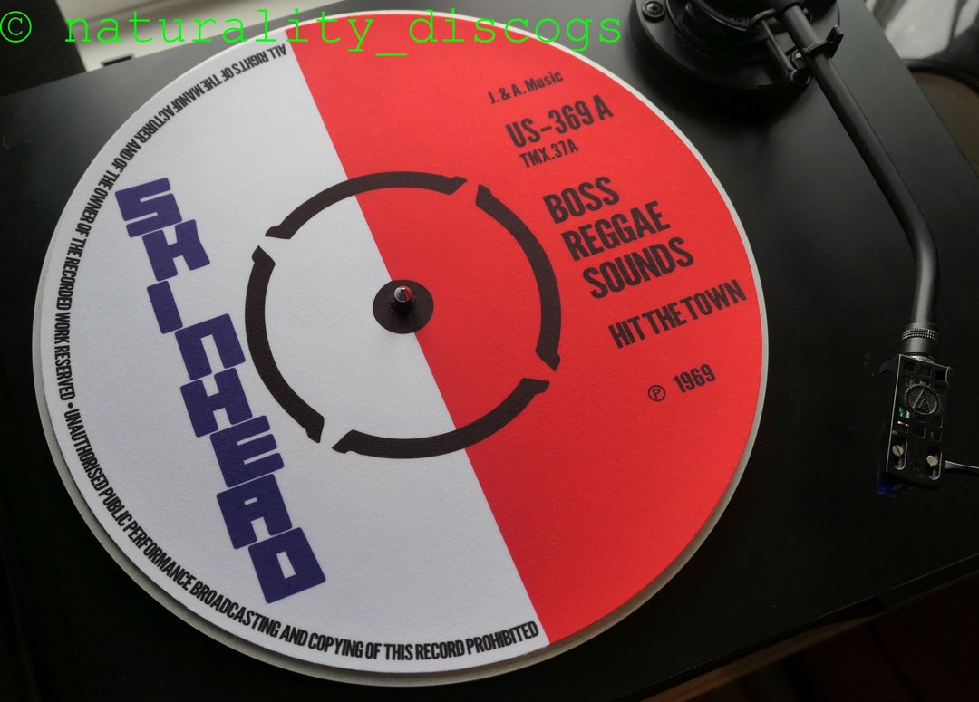 Skinhead Boss Reggae Sounds Hit the Town 12 Inch Felt Slipmat Etsy