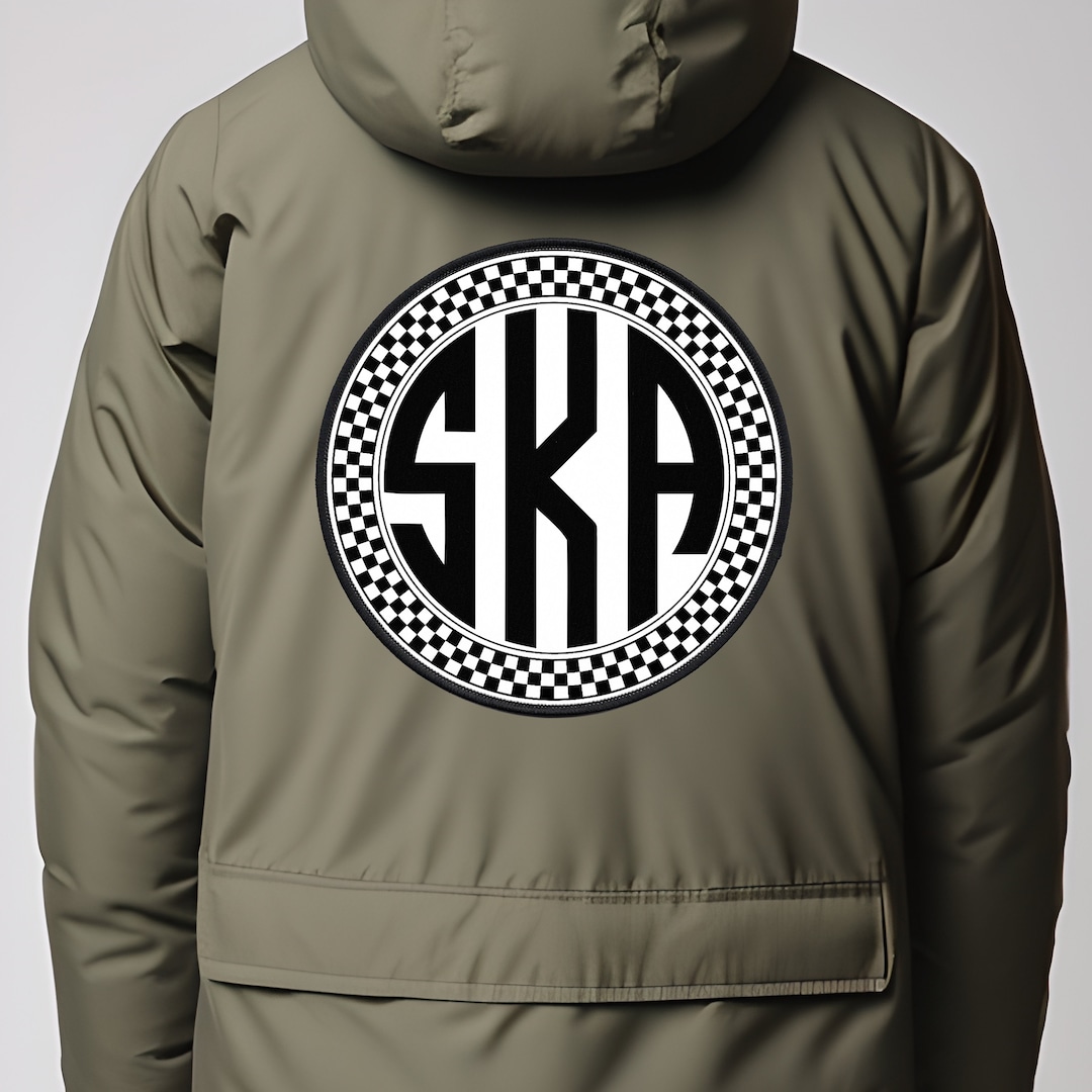 Large Ska Iron On/sew on Jacket Patch, 10 Inch Skinhead Backpatch, Two