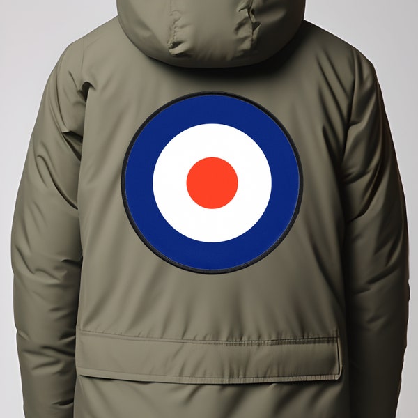 Large Mod Target Iron On or Sew On Patch, Backpatch For Jackets, 1960's Scooter Club, Vespa, Lambretta, Large Patches, The Jam, The Who