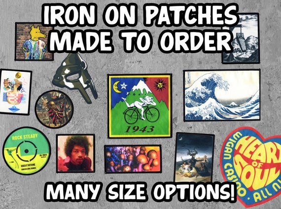 High Quality Custom Printed Iron or Sew on Patch Service, Iron on