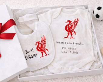 Lieblings-Lätzchen für Kinder von Sterlingsilber LFC "You'll Never Crawl Alone" Baumwollwachstuch