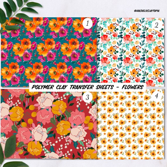 Terrazzo Polymer Clay Transfer Sheets, A6 Modern Print, Easy No Wait, No  Water Application, Image Transfer Paper 