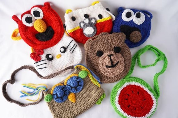 Crochet handbag for girl Bolsos ganchillo para niñas España