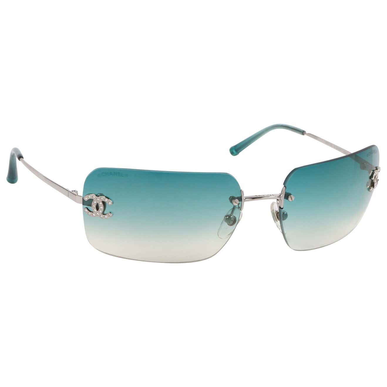 Chanel Rimless Rhinestone Sunglasses – THE M VNTG