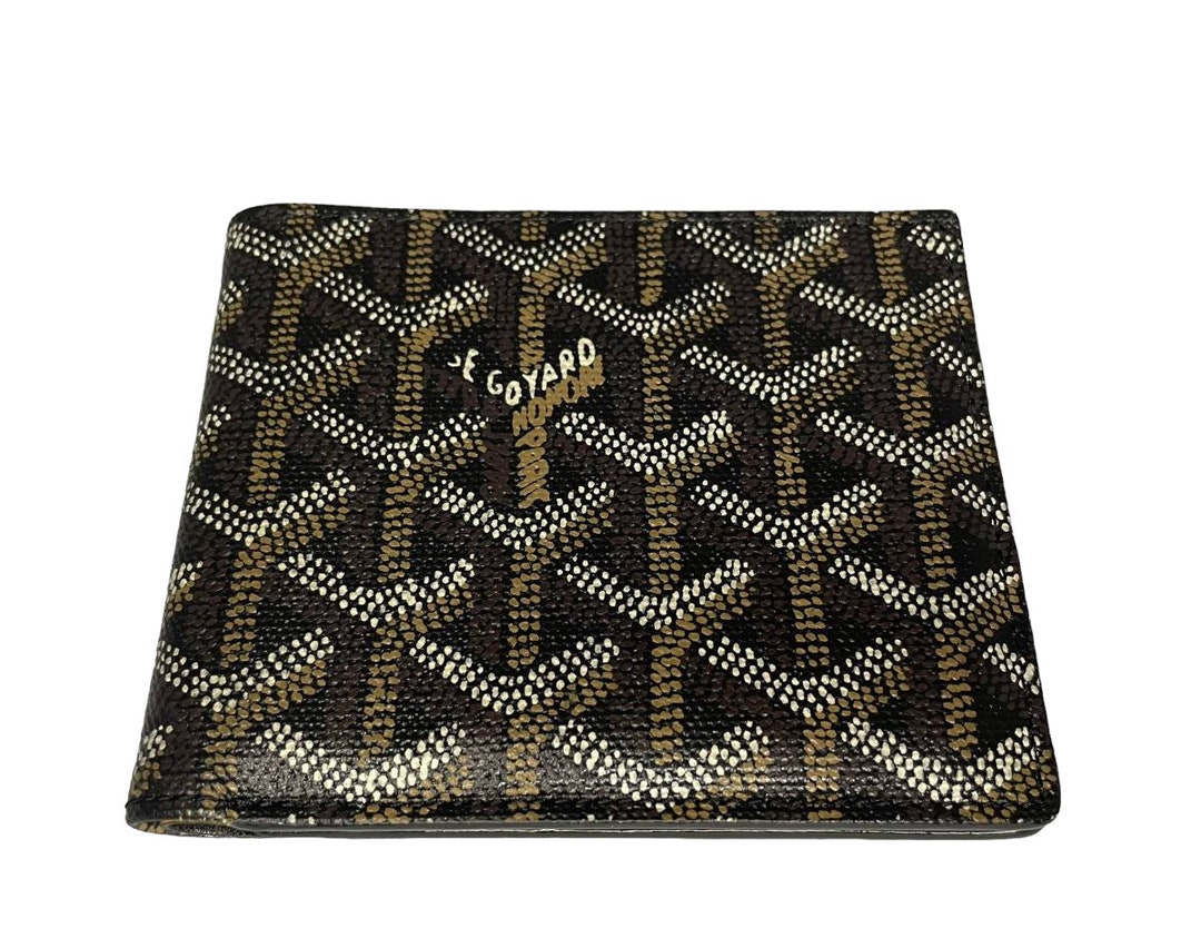 Goyard Mens Yellow Victoire Bi Fold Wallet