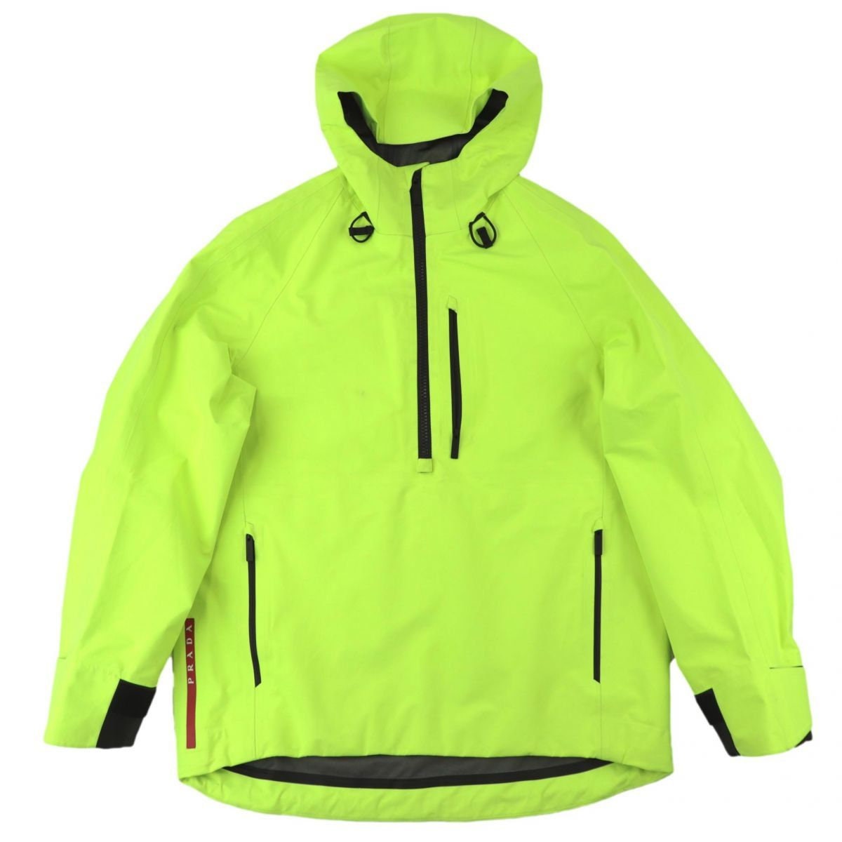 Prada Fluorescent Yellow Green Gore-tex Half Zip Pullover - Etsy Denmark