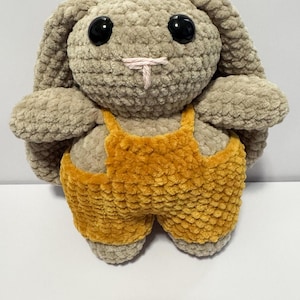 Crochet Pattern | Bunny Crochet Pattern | Amigurumi Pattern | Bunny Amigurmi Pattern | Crochet | Amigurumi | Bunny with Overalls | Gift