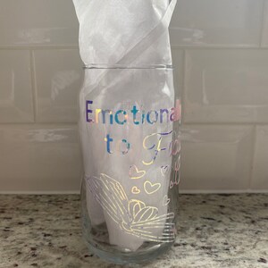 Emotionally Attached to Fictional Characters Libbey Glass, beer can glass