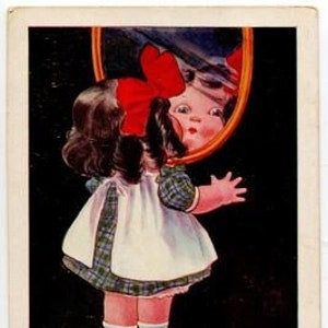 Vintage Postkarte Monday es Child Is Fair of Face by Ullman, VG unbenöpft