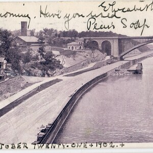 RPPC Carte postale Washington Bridge New York 1902 par J. Kohler Good Occasion