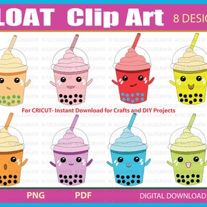 Kawaii, sago, float, svg, png pdf files