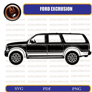 ford excursion,suv.clipart,sillhouette,svg,png,pdf, vehicle