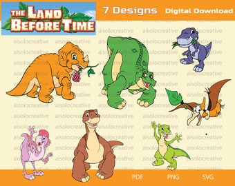 PREHISTORIC  Children's Animation/Cricut-Ready SVG Included