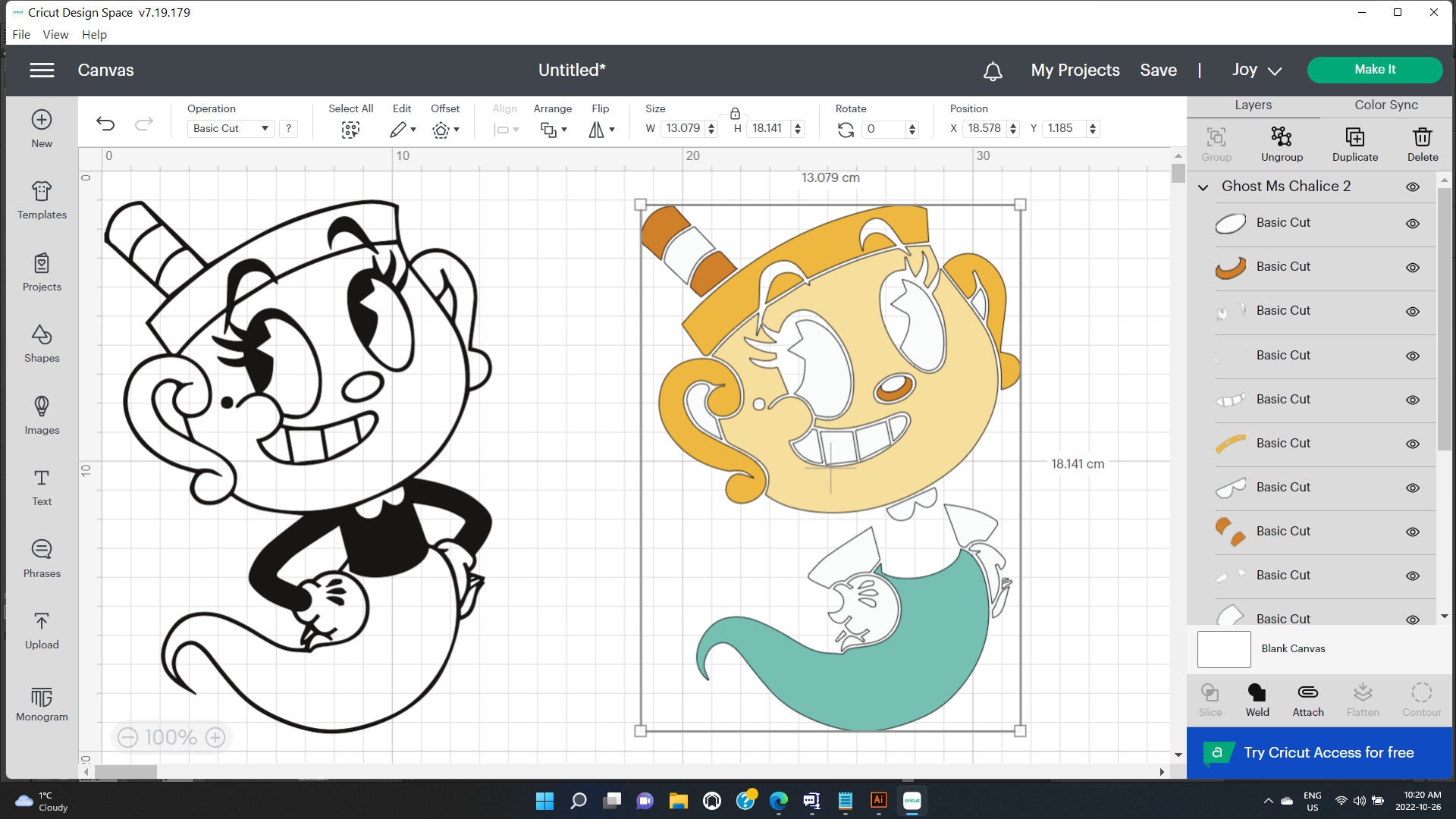 Cuphead Show SVG, Cuphead Show Ms Chalice Turn Up The Charm SVG Cut File -  WildSvg