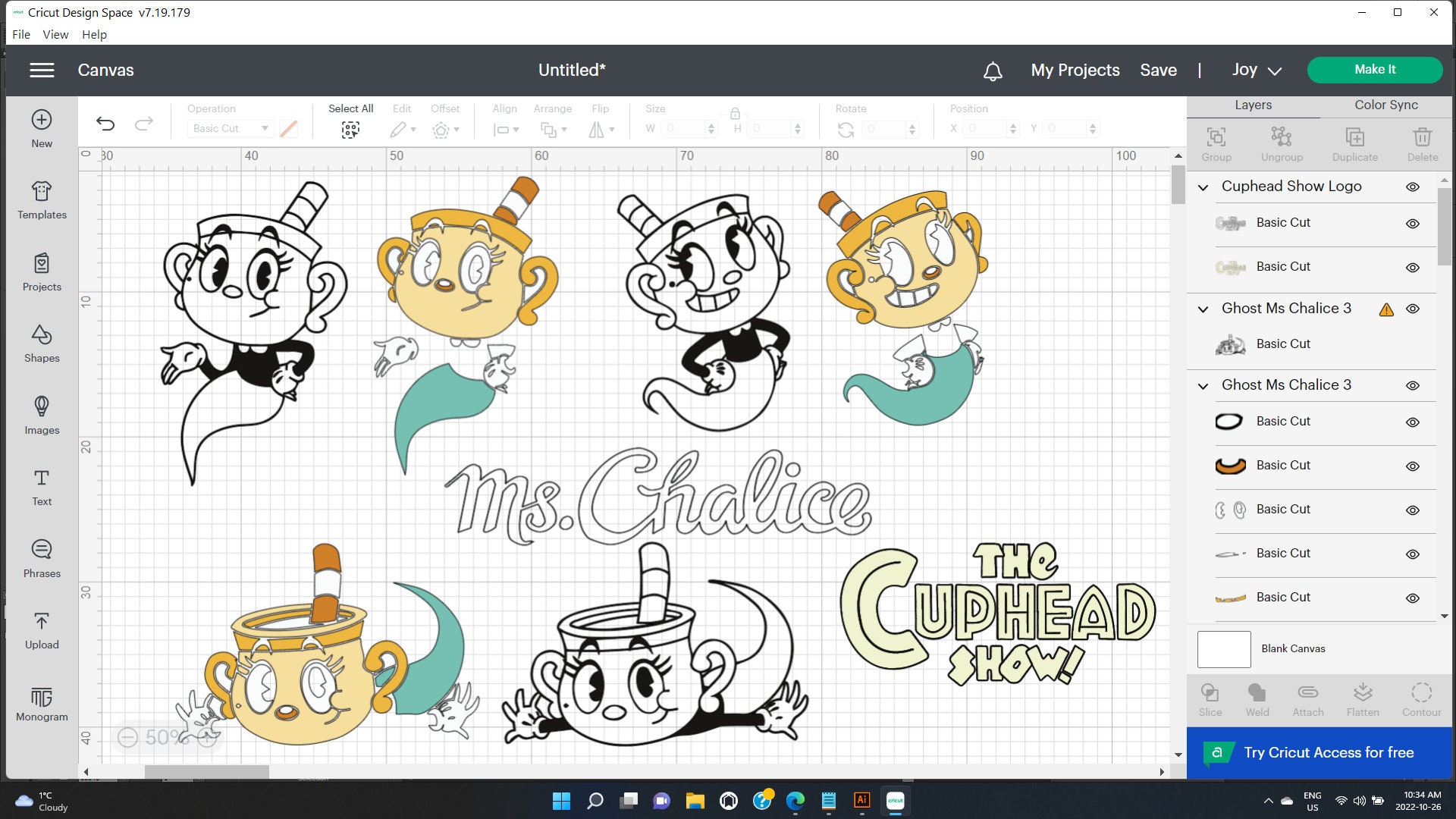 Cuphead Show SVG, Cuphead Show Ms Chalice Turn Up The Charm SVG Cut File -  WildSvg