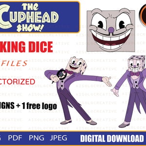 Cuphead King Dice & Spades Card  Character design, Dice tattoo, Cards