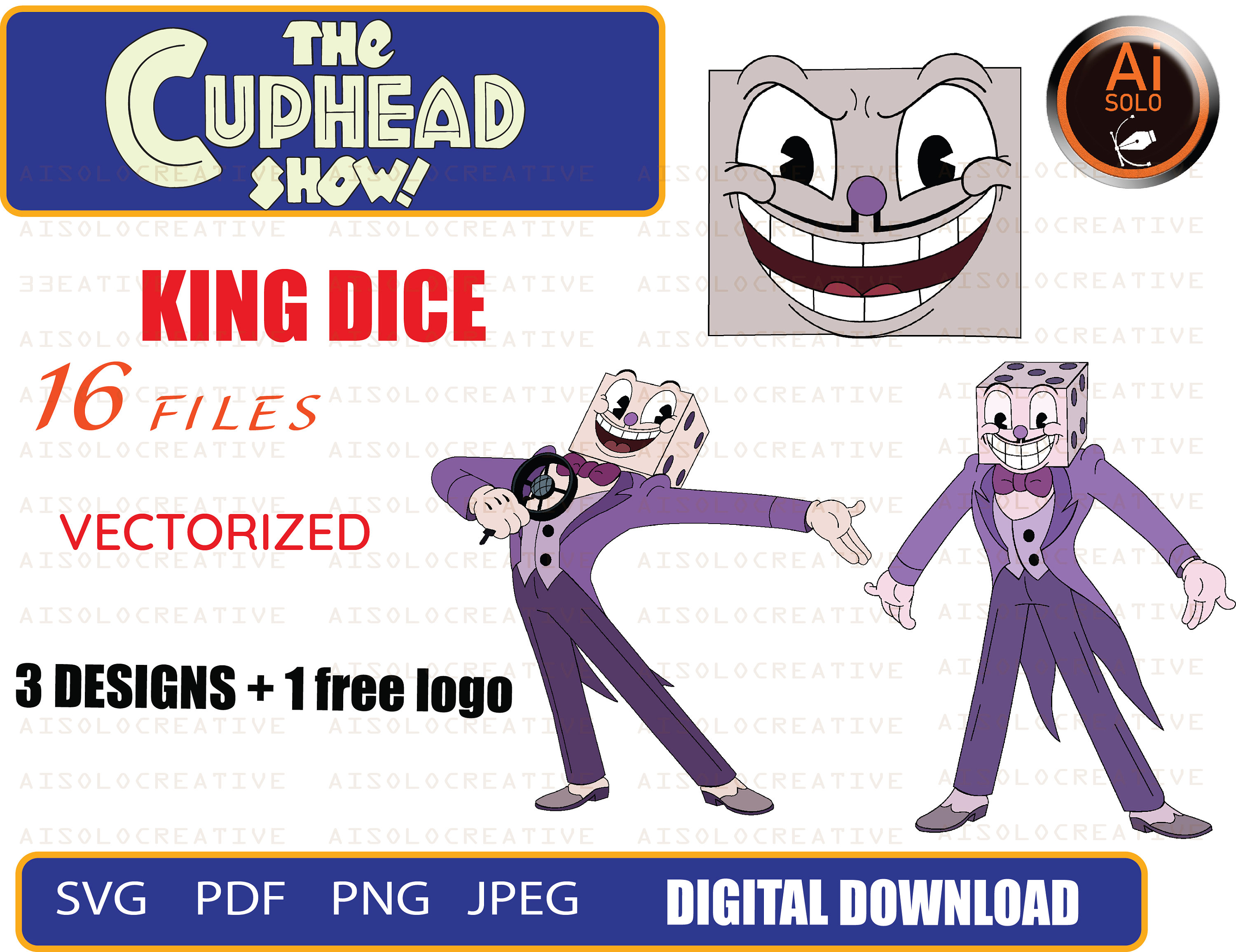 king dice Sticker for Sale by demiitrees